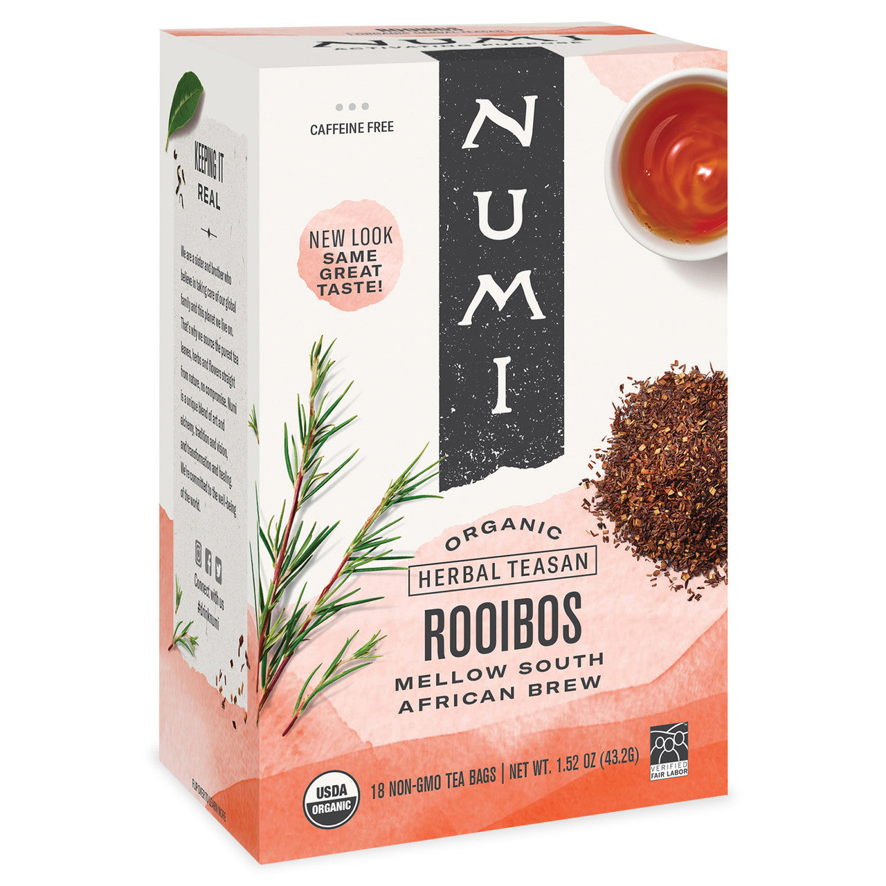 Numi Tea Rooibos Herb Herbal Tea (6x18 Bag)