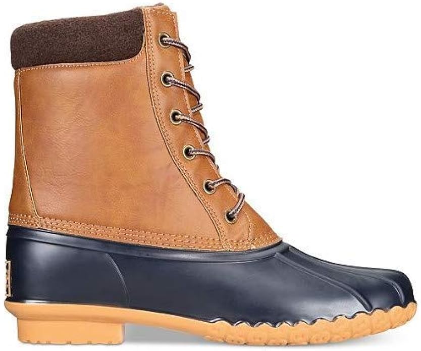 WEATHERPROOF VINTAGE Men Waterproof Boots Adam || Duck Boots Tan Brown Navy