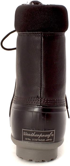 WEATHERPROOF VINTAGE Men Waterproof Boots Adam || Duck Boots Black