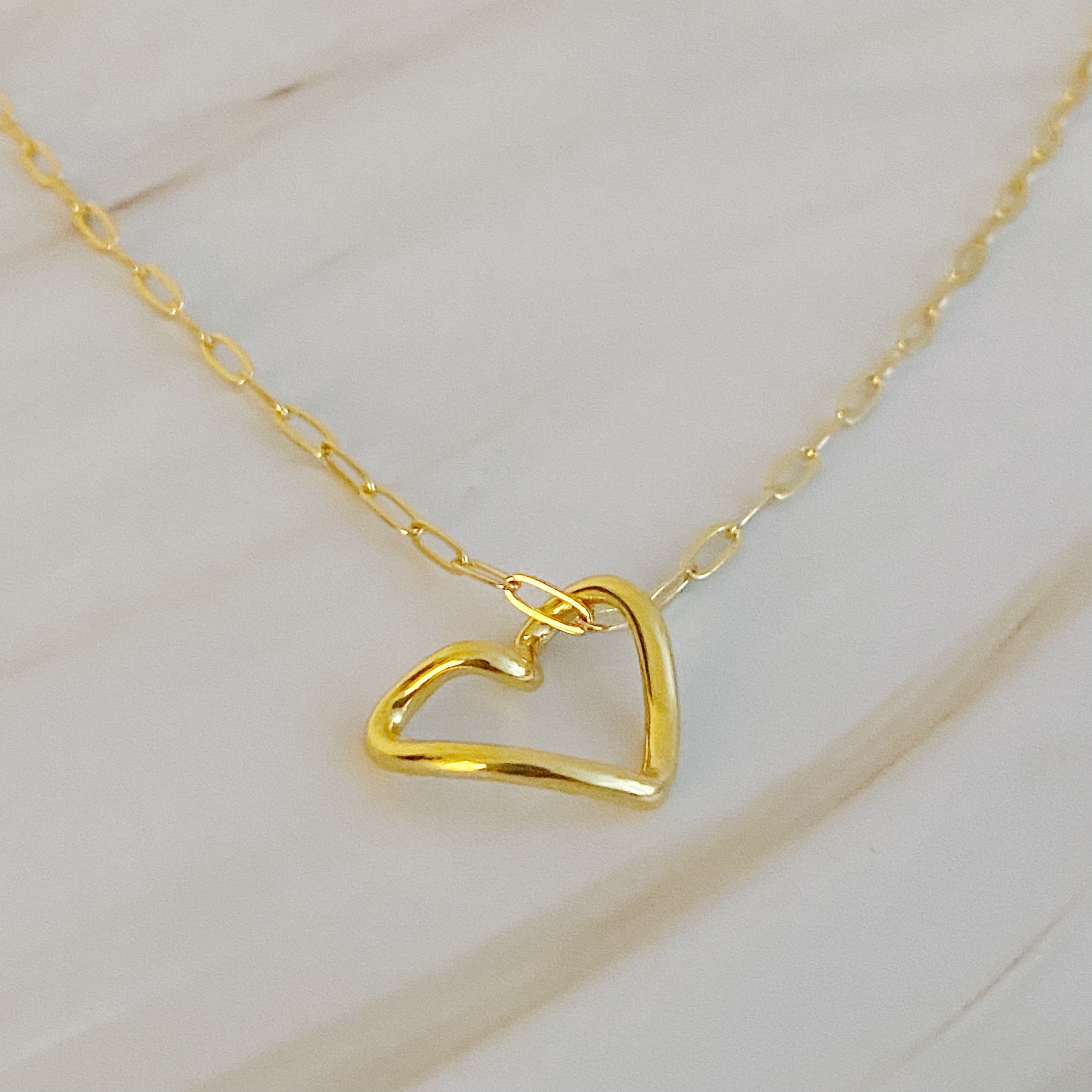 Heart And Chain Necklace