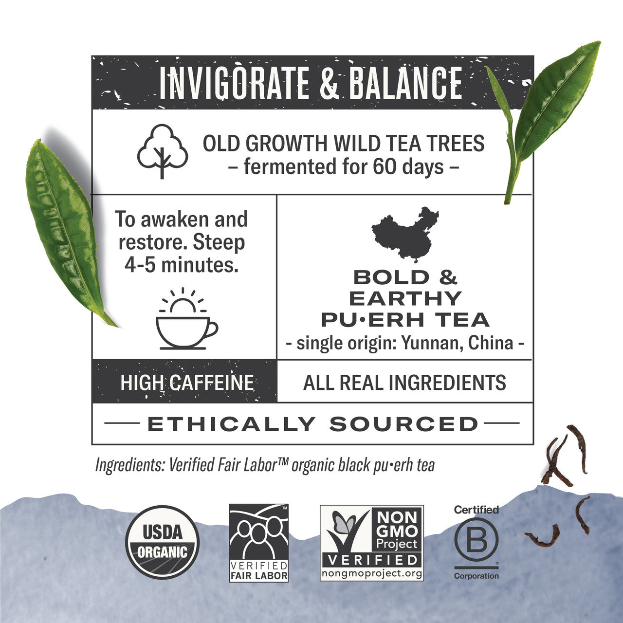Numi Tea Emperor's Puerh Tea (6x16 Bag)