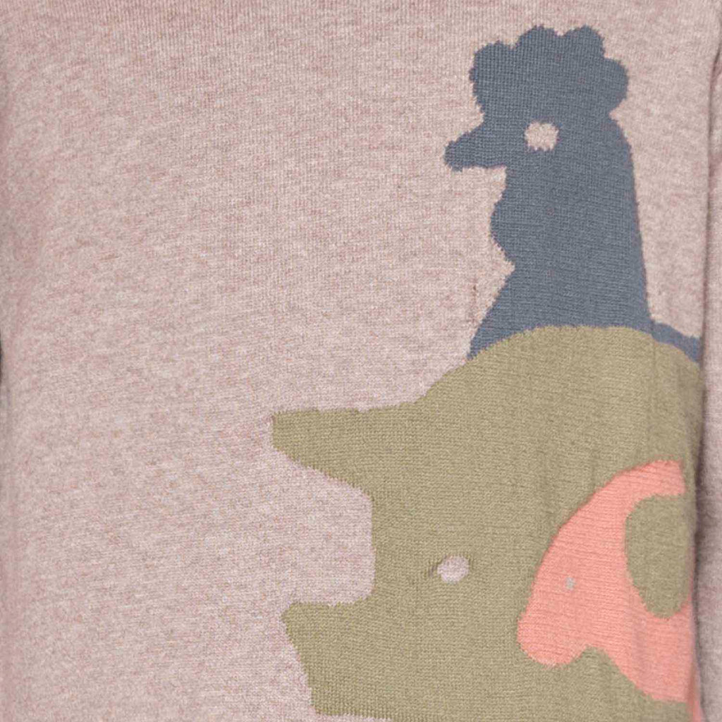 Beige Knitted Kids Sweater
