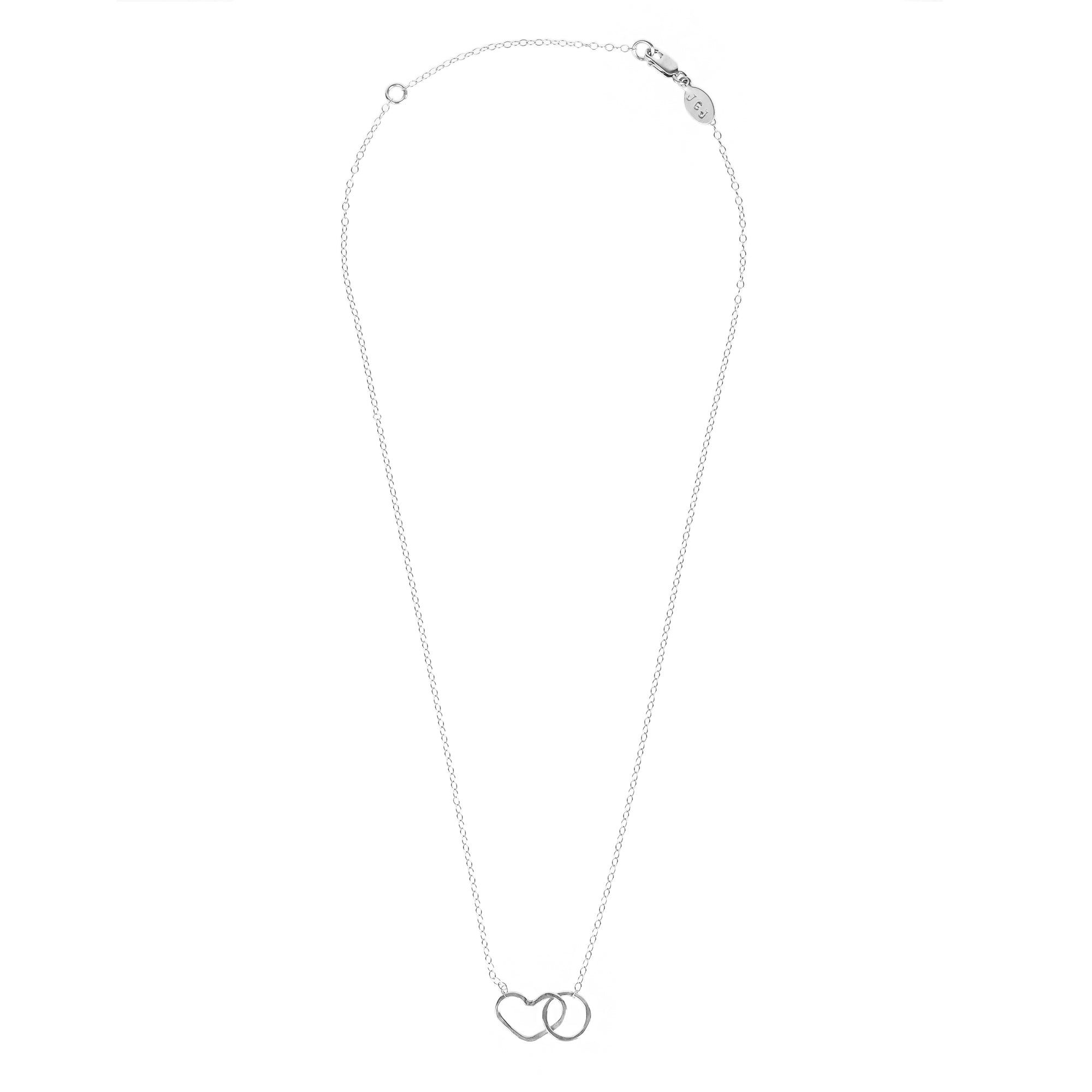 Namaste Necklace - Heart and Circle Infinity Necklace