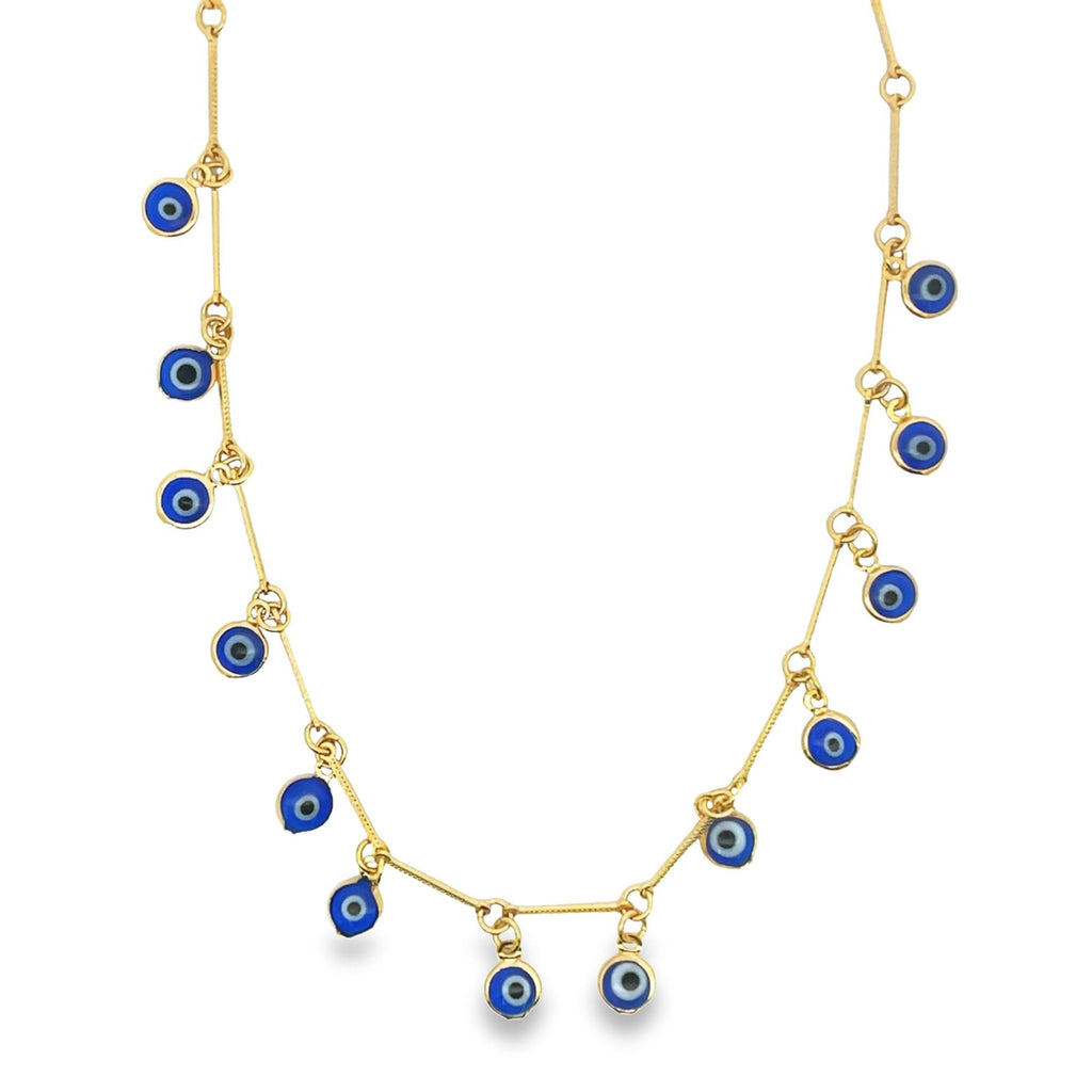 Evil Eye Necklace | Protection Charm Necklace (F267A)