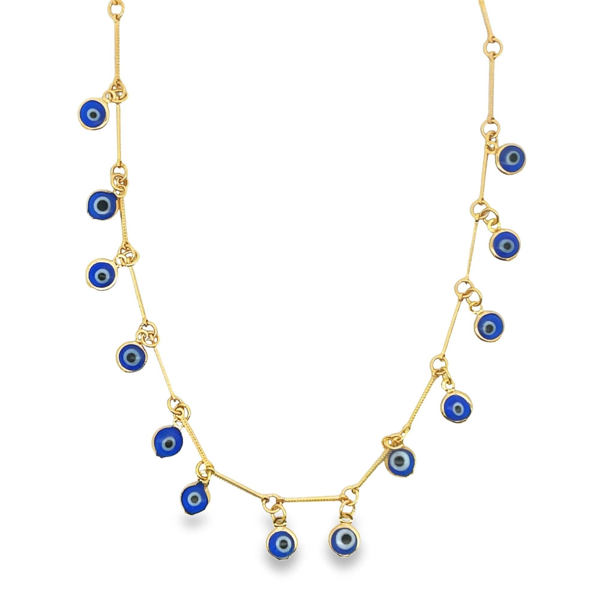 Evil Eye Necklace | Protection Charm Necklace (F267A)