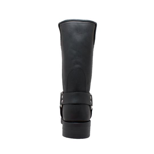 Women's 12" Harness Boot Black Leather Boots