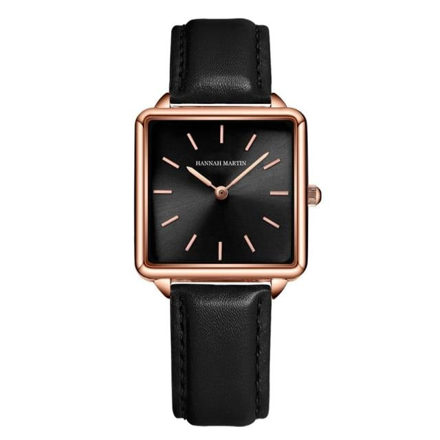 Arrival Full Solid Stainless Steel Square Dial Japan Movement Quartz Gift Rose Gold Ladies Top Brand Watches for Women