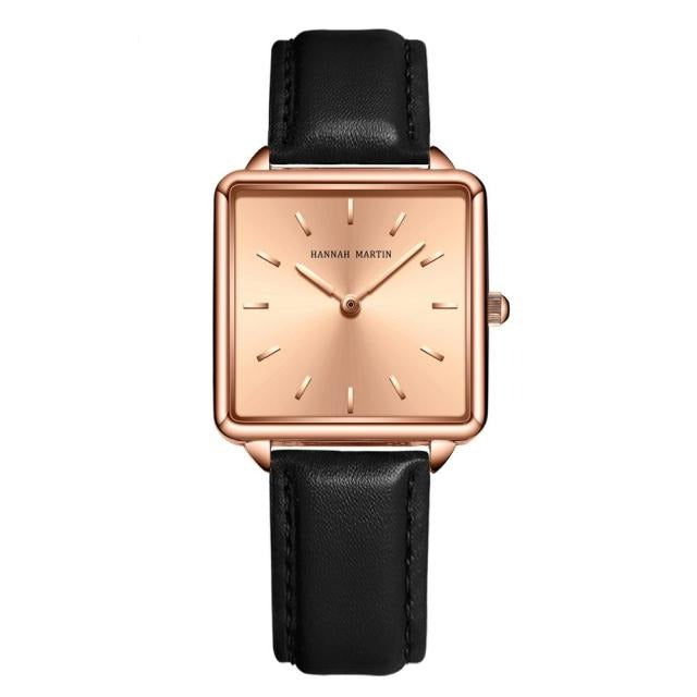 Arrival Full Solid Stainless Steel Square Dial Japan Movement Quartz Gift Rose Gold Ladies Top Brand Watches for Women