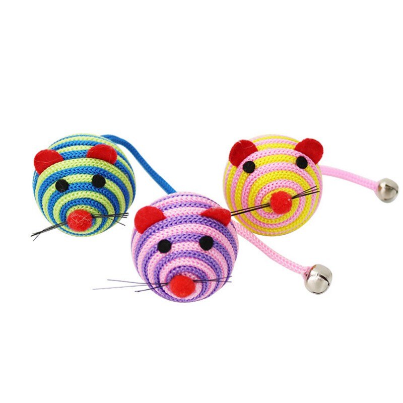 40pcs/pack Colorful Feather Cat Toys False Mouse Kitten Cat Toy Mixed Collection