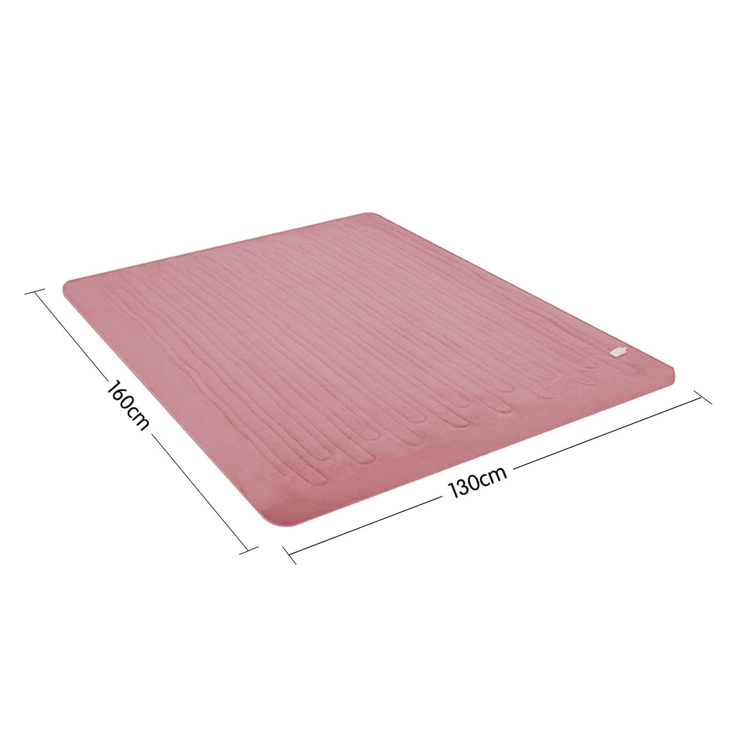 NNEDPE Heated Electric Blanket Throw Rug Coral Warm Fleece Pink